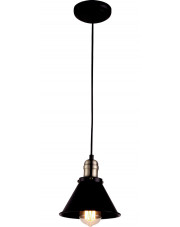 Czarny loftowy żyrandol pojedynczy zwis - S600-Korel