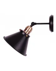 Czarny metalowy loftowy kinkiet - S603-Korel