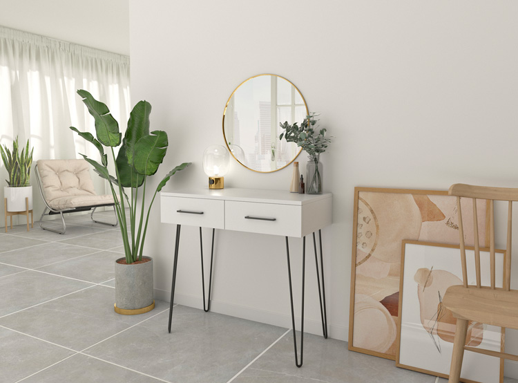 Biała toaletka Perissa