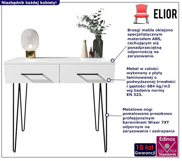 Nowoczesna toaletka Perissa