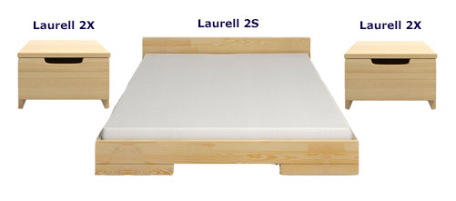 Nowoczesny zestaw mebli do sypialni Laurell 4G