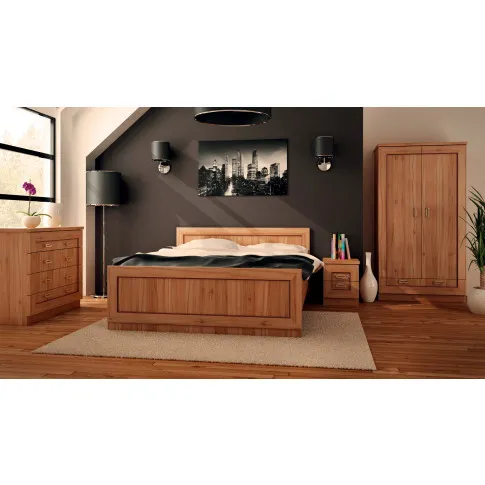 komplet mebli do sypialni w dekorze dąb stuletni Tilda 4C