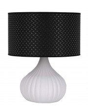 Czarno-biała elegancka lampa stołowa - S615-Xena w sklepie Edinos.pl