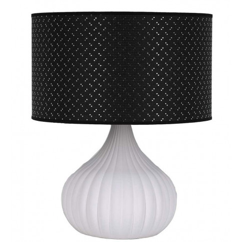 Czarno-biała lampka nocna stołowa S615-Xena