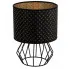 Czarna druciana lampka nocna S621-Arex