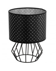 Czarna druciana lampa stołowa - S622-Priam w sklepie Edinos.pl