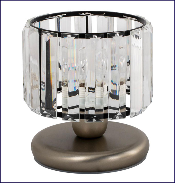 Okrągła lampka nocna w stylu glamour S624-Ana