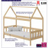 Infografika sosnowego łóżka domek z materacem dada 3x