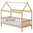 Drewniane pojedyncze łóżko domek, sosna - Dada 3X 180x90 cm