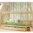 drewniane łóżko dziecięce w kształcie domku dada 4x