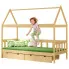 Łóżko dla dziecka typu domek, sosna - Laros 4X 200x90 cm