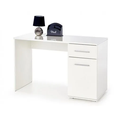Zdjęcie produktu Białe biurko 120 cm - Lines.