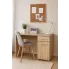 Szczegółowe zdjęcie nr 4 produktu Skandynawskie biurko z szufladą i szafką dąb sonoma 120 cm - Kaloe