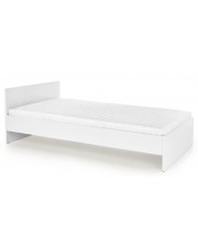 Jednoosobowe łóżko Lines 120x200 - białe w sklepie Edinos.pl