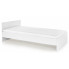 Zdjęcie produktu Jednoosobowe łóżko Lines 120x200 - białe.