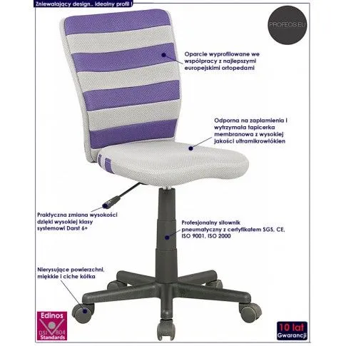 Fotografia Fotel młodzieżowy Morva - niebieski z kategorii Siedziska dla dzieci i młodzieży