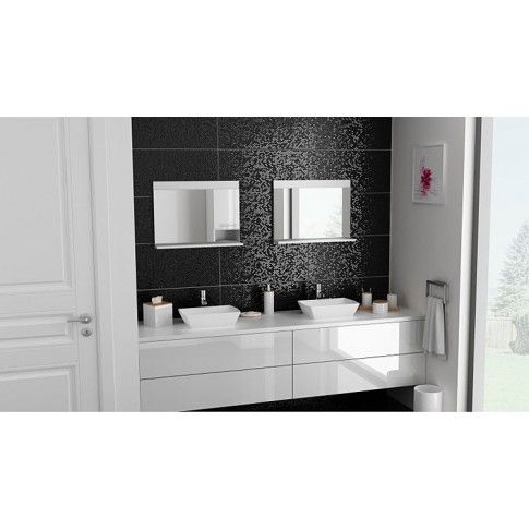 Zdjęcie białe lustro łazienkowe na wysoki połysk Lafis 3X - sklep Edinos.pl