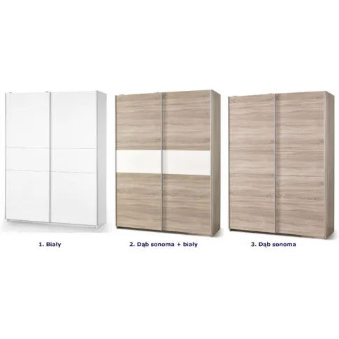 Zdjęcie minimalistyczna szafa Kaloe S1 - dąb sonoma | Edinos.pl