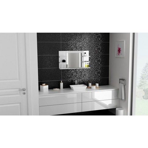 Zdjęcie białe lustro łazienkowe na wysoki połysk Ixelo 3X - sklep Edinos.pl