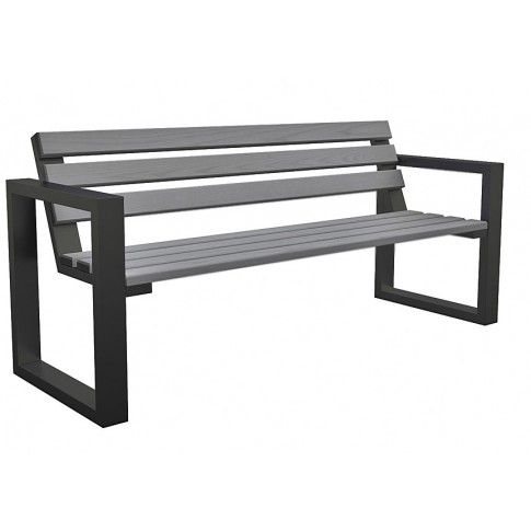 Zdjęcie produktu Metalowa ławka parkowa Norin Gray 150cm.