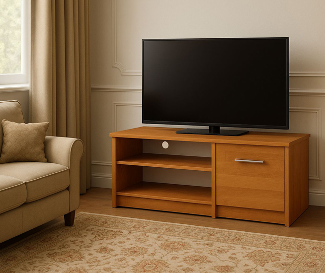 Szafka pod telewizor Trifio-czarna