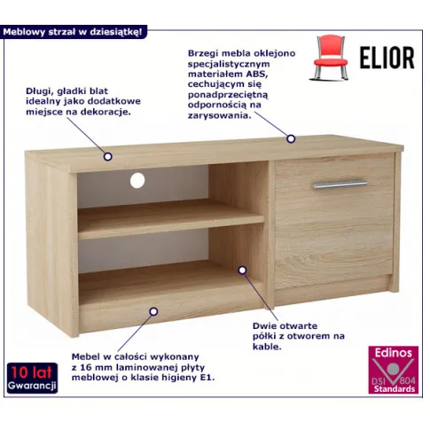 Szafka na sprzęt audio Jurgen dąb sonoma