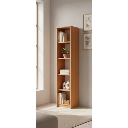 Wysoki regał z półkami na książki olcha   Tymria 3X