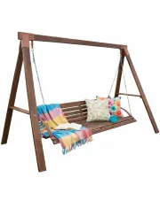 Ogrodowa huśtawka drewniana 160 cm - Kaori 3X w sklepie Edinos.pl