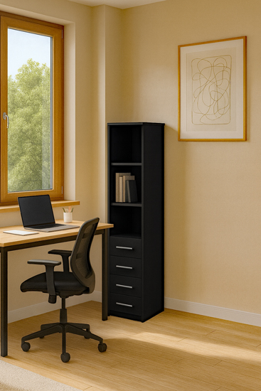 Wizualizacja regału tymria czarny