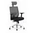 Zdjęcie produktu Szaro-czarny obrotowy ergonomiczny fotel biurowy z systemem multiblock - Toris .