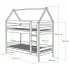 domek łóżko piętrowe dla 2 dzieci wymiary 160x80 zuzu 4x