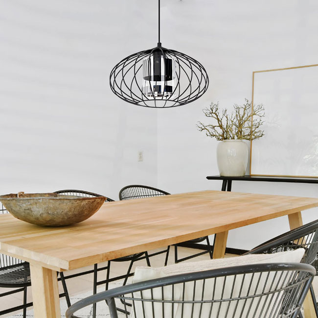 Loftowa druciana lampa wisząca nad stół S649-Womo