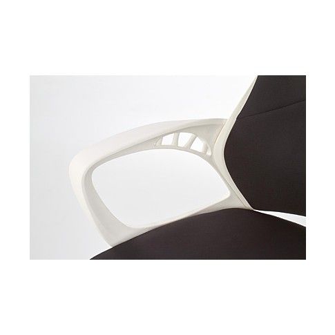 Zdjęcie innowacyjny fotel obrotowy Haxel - czarno - biały - sklep Edinos.pl