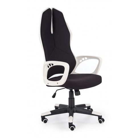 Zdjęcie produktu Fotel obrotowy Haxel - czarno - biały.