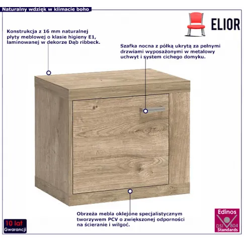 Szafka nocna do sypialni Inga 19X