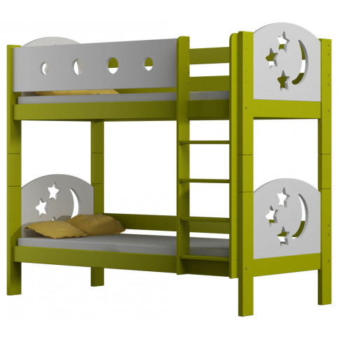 zielone łóżko 2 osobowe dla dzieci mimi 2x