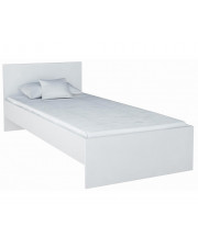 Białe łóżko z zagłówkiem - Lombi 90x200 w sklepie Edinos.pl