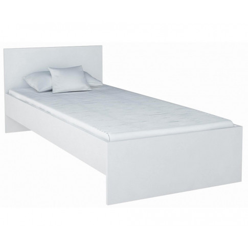 Białe łóżko Lombi