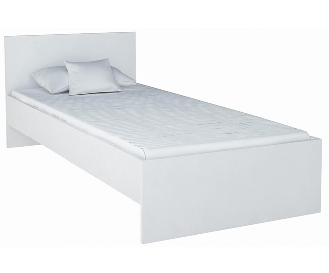 Pojedyncze łóżko Lombi-białe