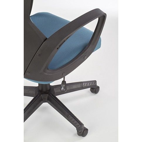 Szczegółowe zdjęcie nr 4 produktu Fotel gabinetowy Nathan - niebiesko - czarny