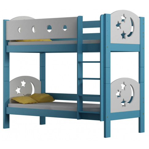 niebieskie łóżko piętrowe do pokoju dziecięcego mimi 3x