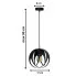Wymiary lampy S654-Biva