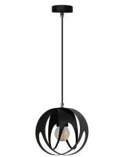 Czarna pojedyncza lampa wisząca loft - S654-Biva