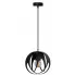 Czarna lampa wisząca pojedyncza nad wyspę S654-Biva