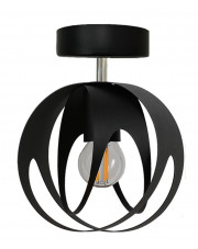 Czarna loftowa lampa sufitowa kula - S653-Biva