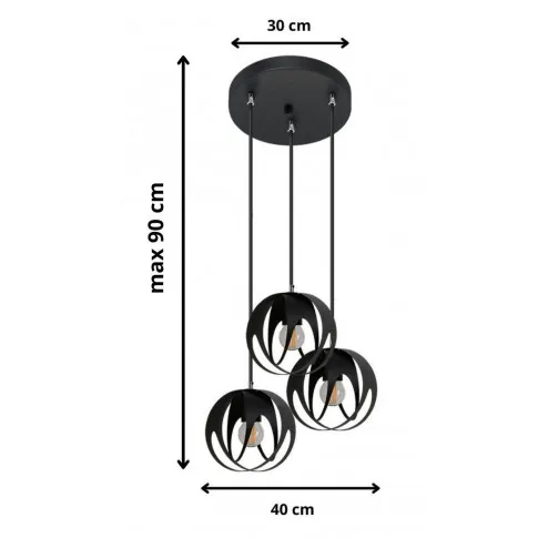 Wymiary lampy S657-Biva