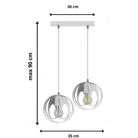 Wymiary lampy S655-Biva