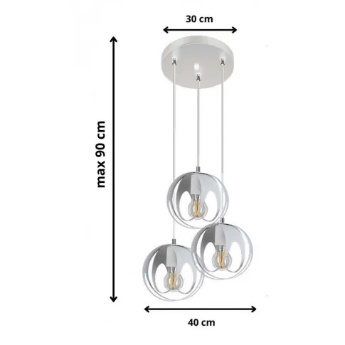 Wymiary lampy S657-Biva