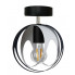 Czarno-biała lampa sufitowa kula loft S653-Biva