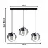 lampa wiszaca loft potrojna nad stol s656 biva czarno biala wym